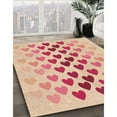 thumbnail image 3 of Ahgly Company Machine Washable Indoor Rectangle Transitional Deep Peach Orange Area Rugs, 2' x 3', 3 of 7