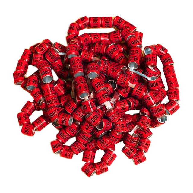 50x 2024 Anillos Para Patas De Paloma, Bandas Para Pies De Pájaro Para Canario Bantam Finch Sunnimix Anillos de pierna de paloma