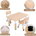 thumbnail image 5 of PetFurnishn Table and Chairs Set, Height Adjustable Study Table and Chairs, Arts & Crafts Table, Activity Table, Preschool Furniture, Maple Top With Natural Border, 5 of 8