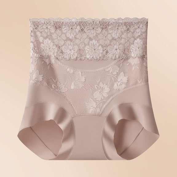Njagoc3 Women's Lace High Waisted Shaping Briefs - Tummy Control Underwear 1PC for Special Occasions