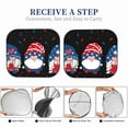 thumbnail image 6 of Balery 2 Piece Gnome Independence Day Car Windshield Sun Shade|Foldable Front Windshield Shade for Car Front Window for Most Sedans SUV Truck-Large, 6 of 7