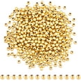 thumbnail image 2 of 500Pcs Brass Spacer Beads 3mm Real 14K Gold Plated Round Beads Long-Lasting Plated for DIY Jewelry Making Hole: 1.4mm, 2 of 7