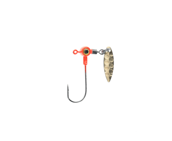 Strike King Mr. Crappie Sausage Head Spins - 1/16 oz;  Orange