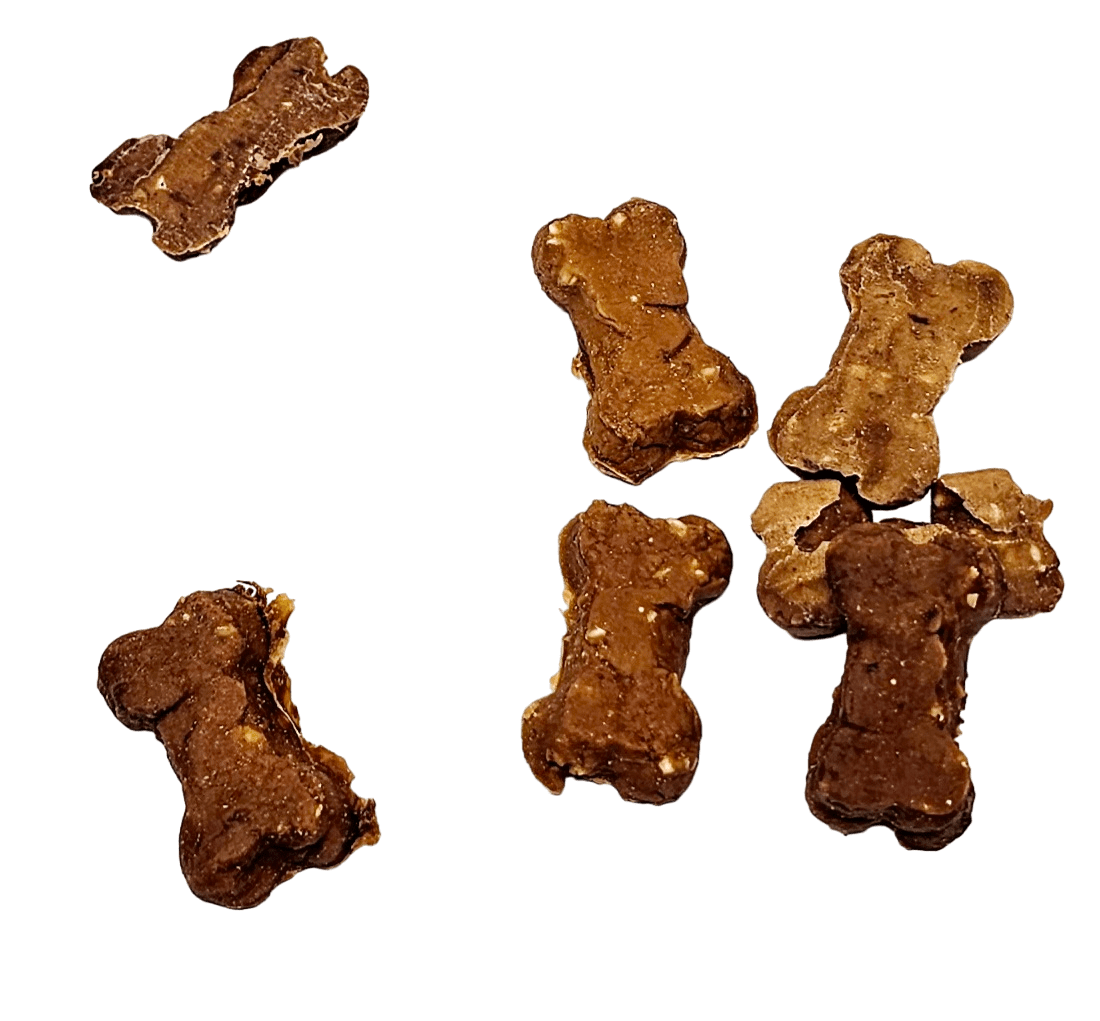 Wiggles & Wags Chewy Bacon and Cheese Bones Dog Treats, 6oz, Pack of 2