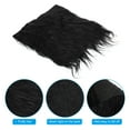 thumbnail image 4 of Unique Bargains Plush Faux Fur Fabric Square, 10' x 10' Fluffy Faux Fur Patches Cuts, Black 2Pack, 4 of 6