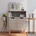 thumbnail image 1 of vidaXL Sideboard Concrete Grey 60x30x72 cm Engineered Wood, 1 of 5