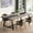 Grey & Black, variant on Finmind 70.87in Rectangular Wood Dining Table for 8, Metal Frame (Grey & Black)