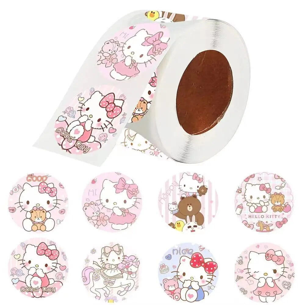 Sanrio-pegatinas de Hello Kitty para niños, pegatinas de dibujos ...