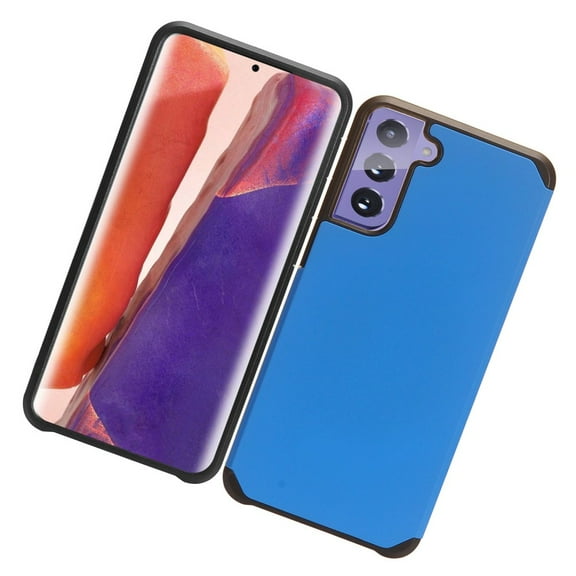 Samsung Galaxy S21 Plus (6.7") Phone Case Slim Thin Rubberized Hybrid Dual Layer Hard PC Rubber TPU Armor Shockproof Cover for Galaxy S21  Plus ,by Xcell - Blue