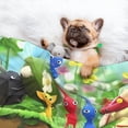 thumbnail image 3 of Lsque Pikmin Pattern Waterproof Throw Blanket Pet Blanket for Dogs & Indoor Cats, Washable - Shaggy Plush Calming Long Faux Fur & Velvet Dog Blanket -, 3 of 8