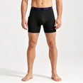 thumbnail image 5 of Yyeselk Mens Long Leg Athletic Boxer Briefs with Side Pockets Anti-Chafing Breathable Comfy Underwear Blue L, 5 of 5