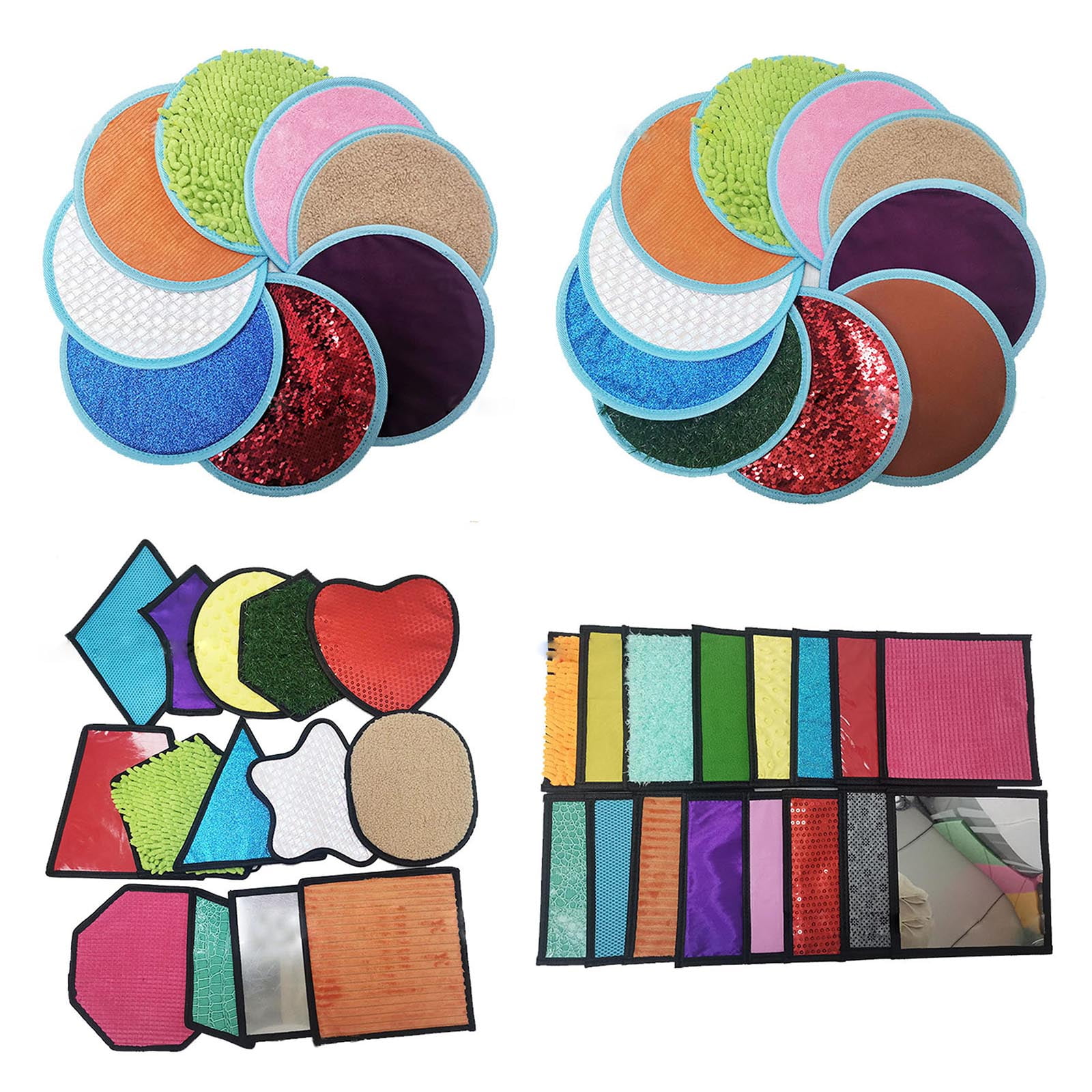 Sensory Training Mat For Child Play Rug Multiple Texture For Sensory Development & Interactive Learning