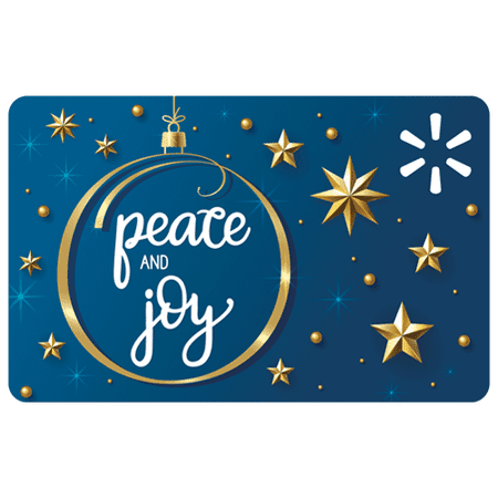 Holiday Classic Ornament Peace & Joy Walmart eGift Card