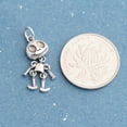 thumbnail image 3 of 1PCS s925 silver pendant, necklace bracelet accessories, vintage skull pendant keychain accessories for men women car key ring backpack wallet charms, 3 of 4