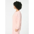 thumbnail image 3 of Roaman's Women's Plus Size Comfort+ Fleece Lace Shoulder Sweatshirt, 3 of 4