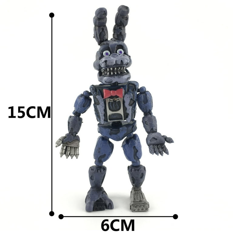 Five Nights At Freddy's FNAF 6'' Action Figures Sister Location Lightening  Movable Joint Action Figures Gift Toys 