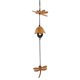 thumbnail image 1 of Campana de viento japonesa de hierro fundido para exteriores, pequeña campana de viento colgante retro para jardín, para buena suerte, decoración de patio y balcón., 1 of 8