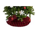 thumbnail image 3 of Falda para árbol de Navidad Joiedomi Buffalo Plaid 36 pulgadas rojo/negro, 3 of 5