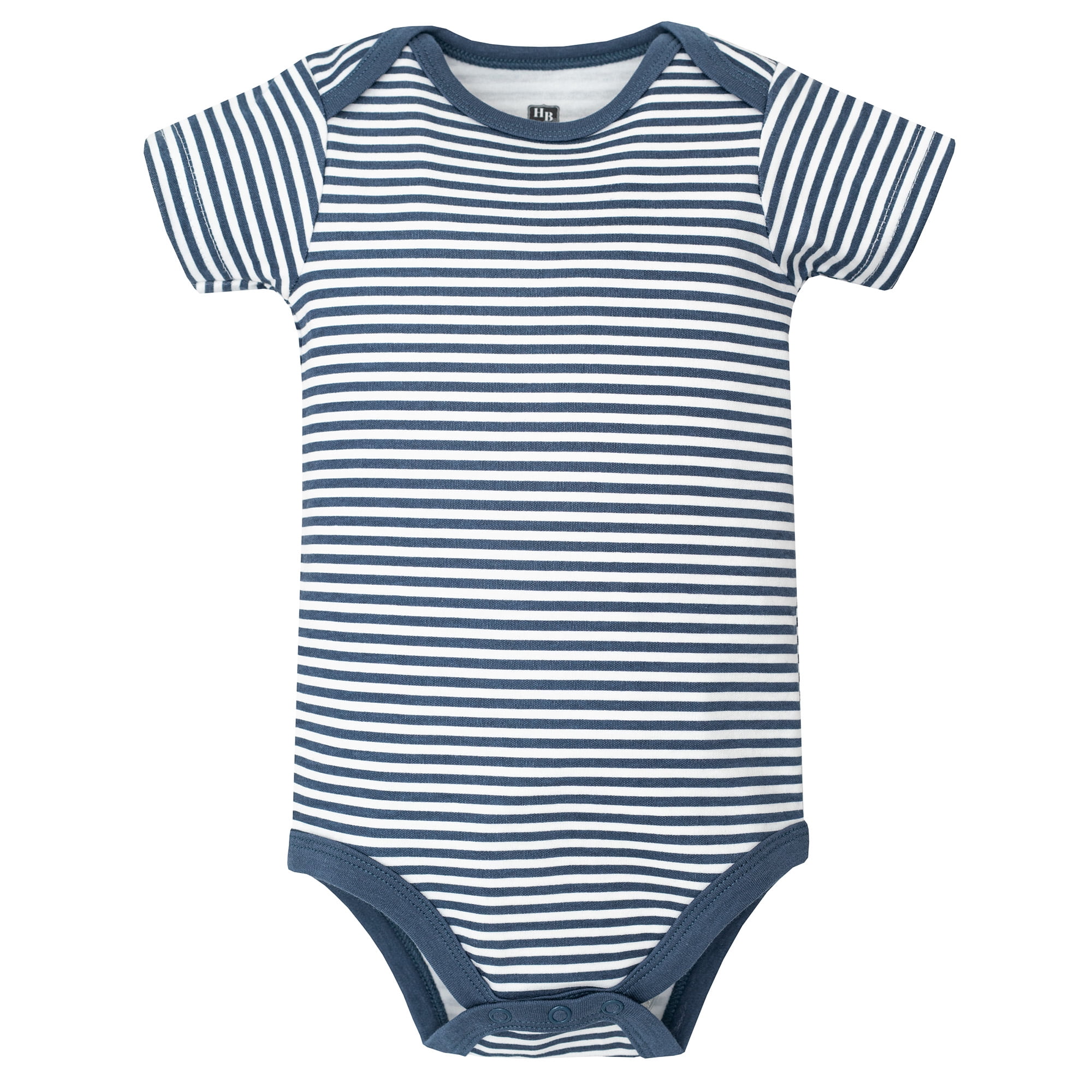Hudson Baby Infant Boys Cotton Bodysuits 5-Pack, Blue Elephant Peanut, 12-18 Months