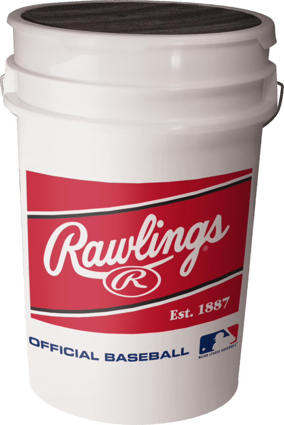 Rawlings ROLB1X Raised Seam Baseball Bucket, 30 Count