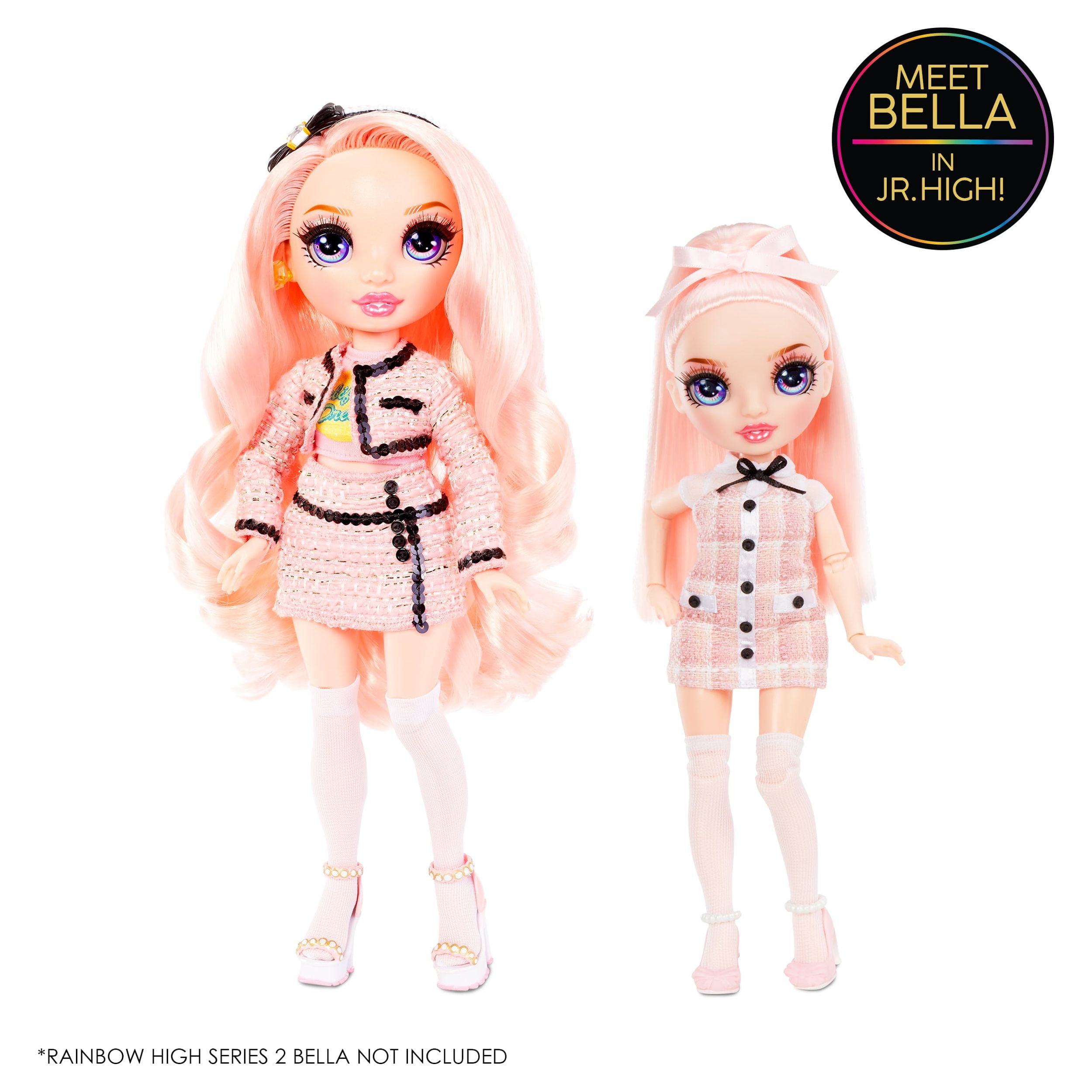 Rainbow High Jr High Bella Parker- 9-inch PINK Fashion Doll with