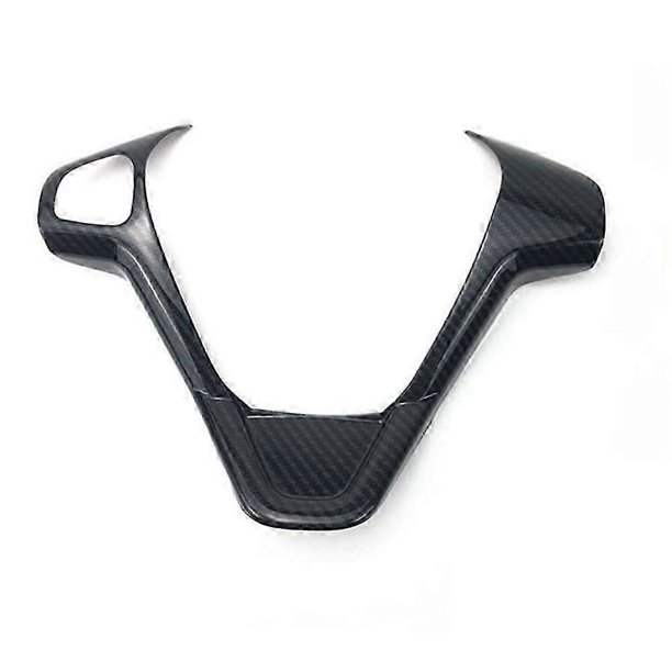 Car Carbon Fiber Steering Wheel Panel Cover Trim Frame Sticker for Ford Fiesta MK7 2009-2017 Ecospor