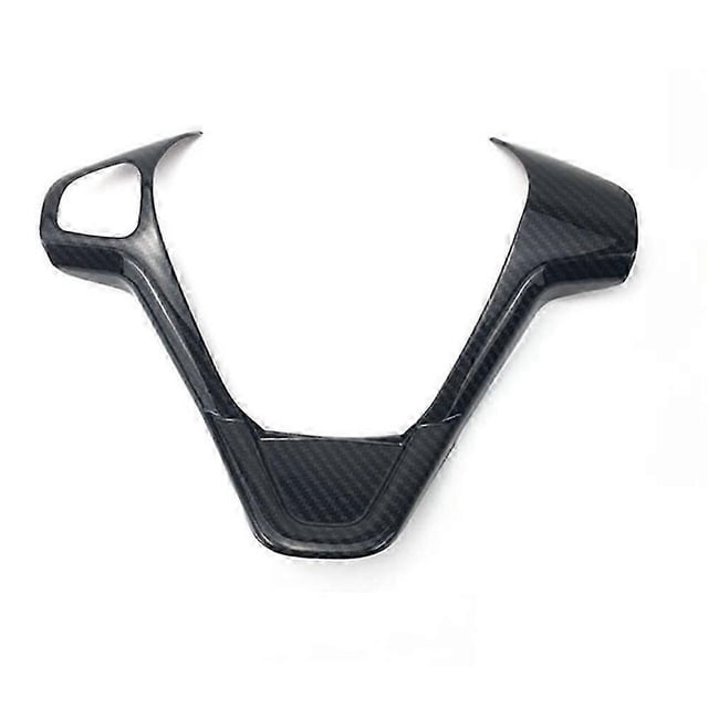 Car Carbon Fiber Steering Wheel Panel Cover Trim Frame Sticker for Ford Fiesta MK7 2009-2017 Ecospor