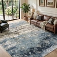 thumbnail image 3 of VUNATE 5'x7' Area Rugs for Living Room Machine Washable Rugs Abstract Vintage Distressed Indoor Rug Carpet Soft Lightweight Large Area Rug for Bedroom Dining Room Kitchen Foldable Nonslip Rug Blue, 3 of 8