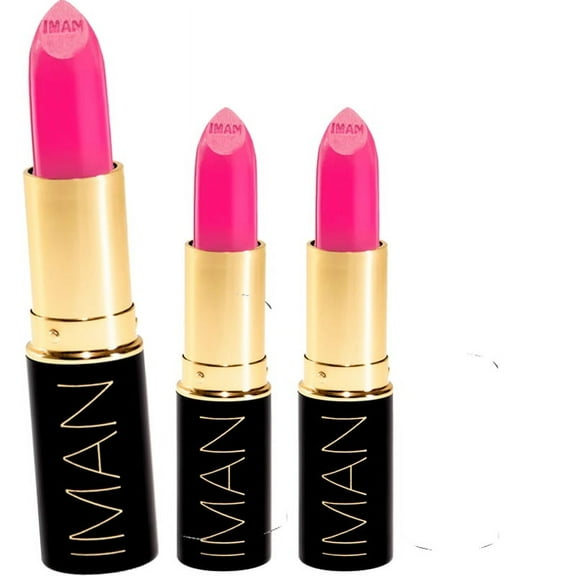 IMAN Luxury Moisturizing Lipstick, Flirtatious 0.13oz - Pack of 3