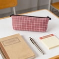 thumbnail image 1 of Estuche de lona para lápices | Bolsa para lápices escolar para estudiantes | Organizador de papelería de gran capacidad con múltiples compartimentos, 1 of 6