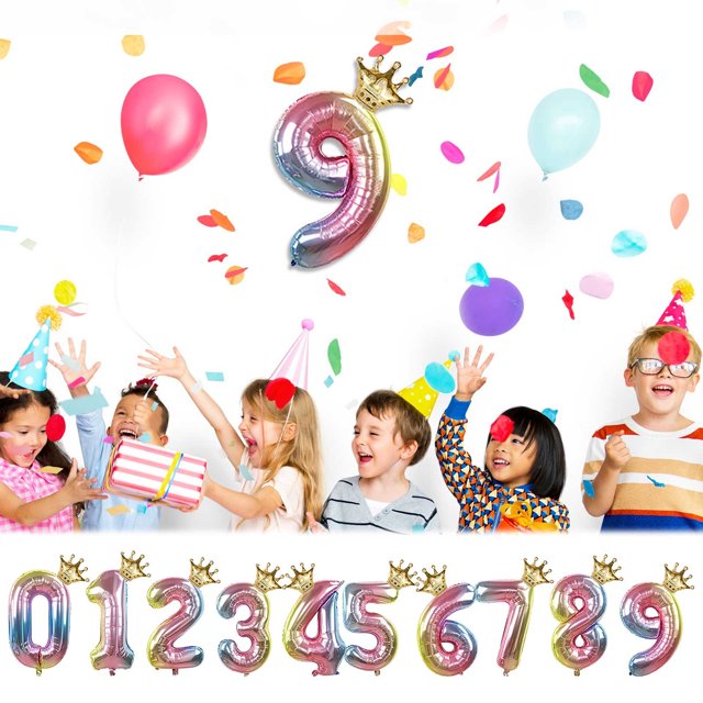 Vaidha Used For Birthday Party, Anniversary Celebration 32IN Number Decoration