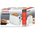 thumbnail image 5 of Aiwa 2-Slice Toaster with Wide Slots, 6 Browning Settings, and Crumb Tray, White, 5 of 8