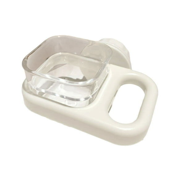 Clear Bird Feeding Cup with Clamp Spill Proof Bird Cage and Water Feeder Bowl for Parrots and Small