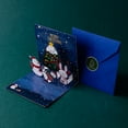 thumbnail image 5 of Christmas Cards 4.3X4.3Inch Small Up Card with Envelopes Stickers 3D Cute Holiday Greeting Cards Santa Snowman Reindeer Xmas Tree Christmas Cards for Kids丨C, 5 of 9