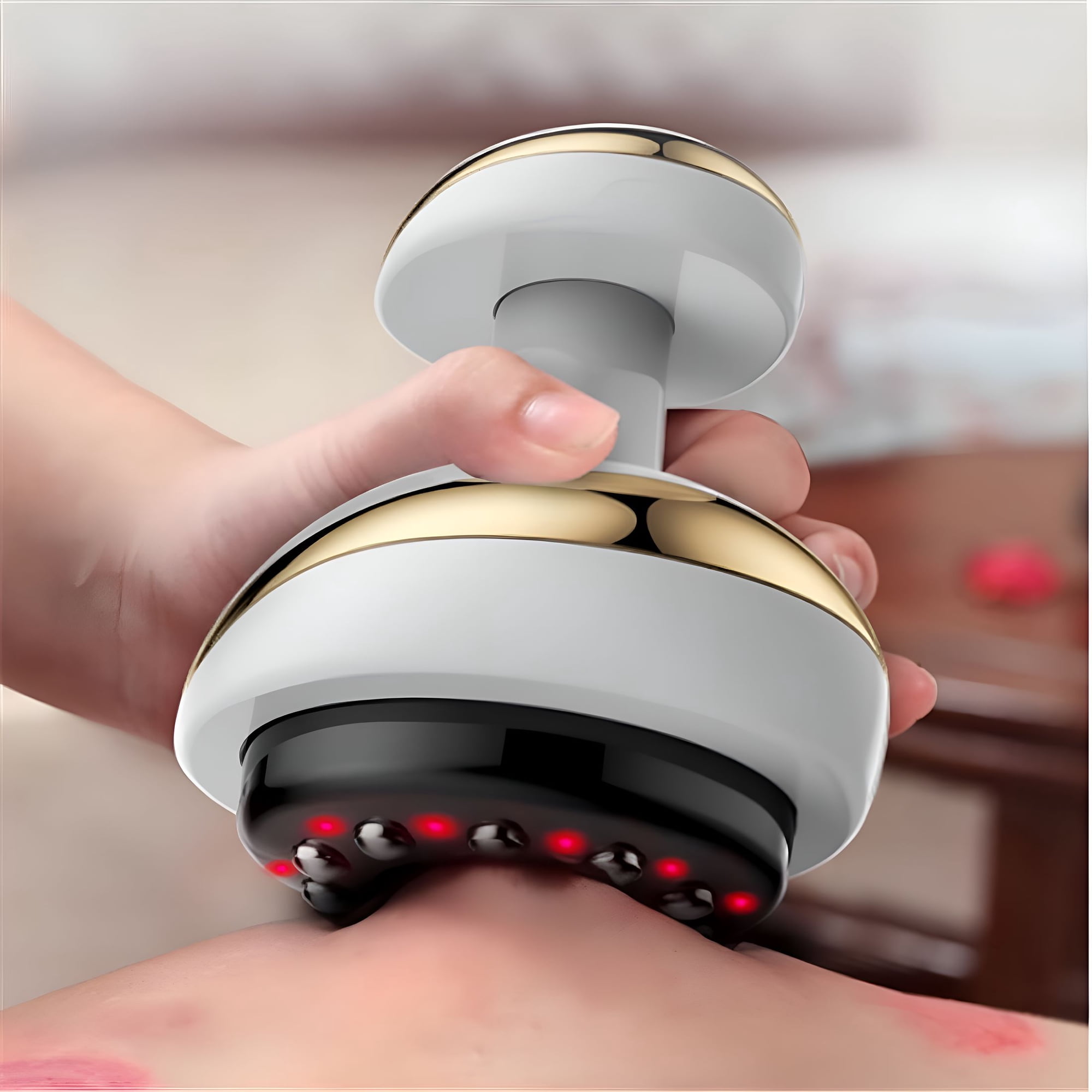 XIRQI Electric Body Massager with Heating Therapy, Rechargeable Muscle and Cellulite Machine for Back, Neck, Legs, and Arms, Portable Guasha Relaxation Tool