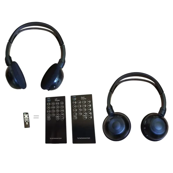 TWO DVD Remote Control and headphones Compatible with  QX60 2017 2018 2019 2020 2021