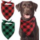 thumbnail image 1 of Paquete de 2 pañuelos para perros, bufanda navideña duradera de primera calidad para niños y niñas, pañuelo navideño para perros medianos, grandes y extra grandes (grande), 1 of 5