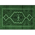 thumbnail image 1 of Ahgly Company Indoor Rectangle Persian Emerald Green Traditional Area Rugs, 8' x 12', 1 of 4