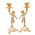 thumbnail image 1 of Candelabro de estilo europeo Zulema Soporte blanco Sujetavelas, 1 of 8