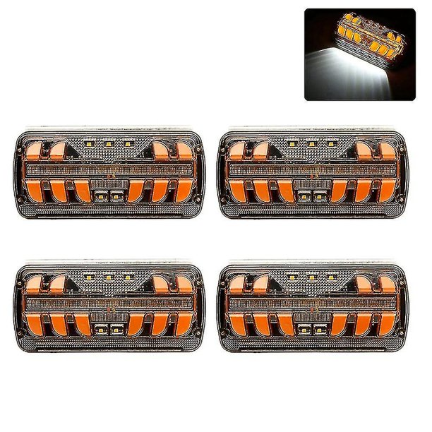 Luces Led para remolque, luces de posición laterales de 12-24v, luces traseras para remolque, 4 Uds.