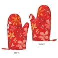 thumbnail image 2 of ZNDUO Kitchen Oven Gloves, Durable Heat Resistant Oven Gloves with Quilted Liner Non-Slip Textured Grip Perfect for BBQ, Baking, Cooking and Grilling, Flowers Petals Pattern Design, 2 of 8
