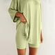 thumbnail image 3 of Camiseta básica para mujer pantalones cortos cintura elástica camiseta de gran tamaño pantalones cortos atuendo diario FLhrweasw Nuevo, 3 of 7