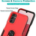 thumbnail image 5 of Samsung Galaxy A14 5G Case with Screen Protector, Military Grade Dual Layer Shockproof Heavy Duty Shockproof Full Body Protective Phone Cover for Galaxy A14 5G, 6.6 inch, 2023 Red, 5 of 7