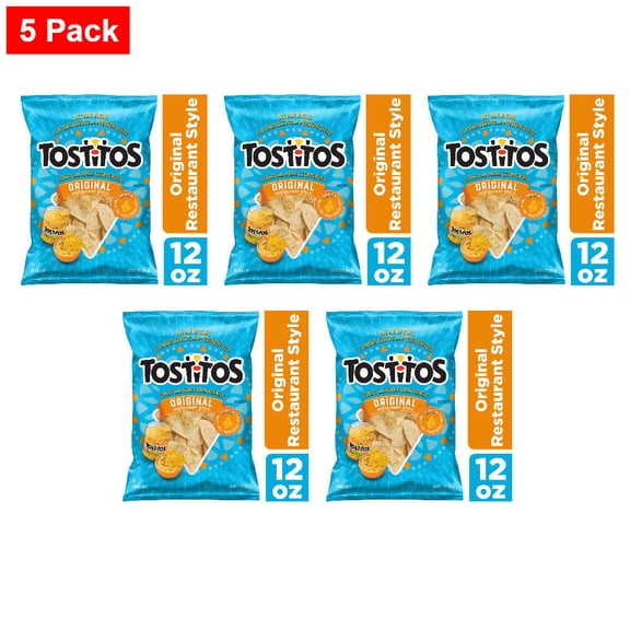 Tostitos Original Restaurant Style Tortilla Chips 12 oz - 5 Pack