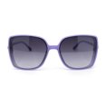 thumbnail image 2 of Womens Classic Chic Understated 90s Designer Fashion Butterfly Sunglasses Purple - Smoke, 2 of 4