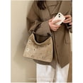 thumbnail image 5 of SPEKSEE Suede Hobo Bag for Women Studded Grommet Crossbody Tote Vintage Slouchy Shoulder Handbag Stylish Fall Purse, 5 of 7