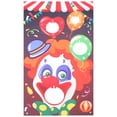 thumbnail image 1 of Halloween Circus Carnival Sandbag Game Flags Sandbag Game Flags Clown Throwing Hanging Flags Funny Outdoor Throwing Game with 1pc Random Color Sandbag, 1 of 7