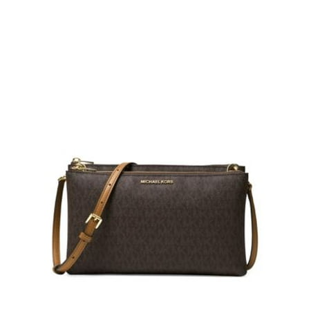 Leather Double Zip Crossbody
