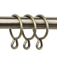 16pcs Stainless Steel Curtain Rings with Clips (Φ25mm) for Curtain ...