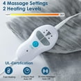 thumbnail image 4 of Heating Pad with Massager for Back Pain Cramps Relief,24"x35" Electric Heating Pad for Neck and Shoulders,Inner Detachable Heated Pad Wrap with 4 Massagers,Gifts for Women Men (G, 4 of 7